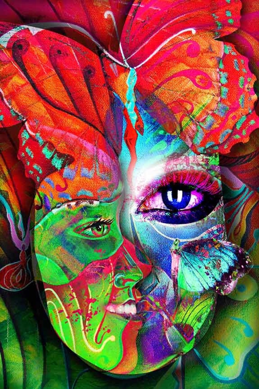 Art Gallery Xiart | Multiple Colorful Faces