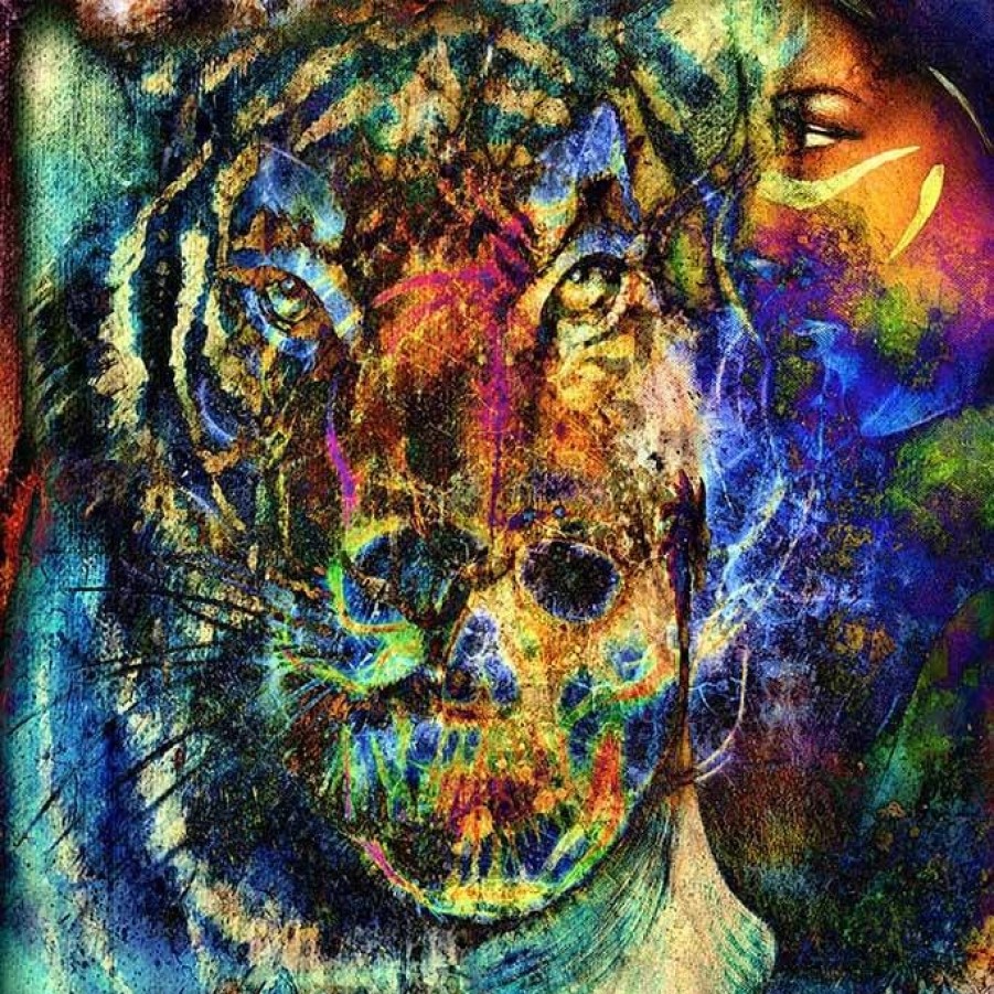 Art Gallery Xiart | Mixed Media Tiger