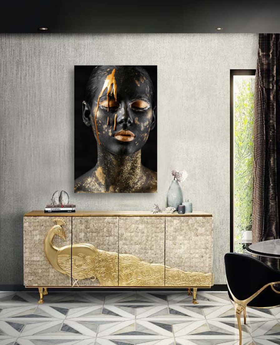 Art Gallery Xiart | Black And Gold Face